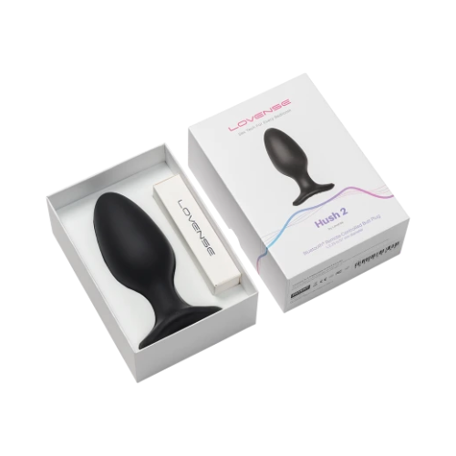 Hush 2 Lovense caja y producto vista superior